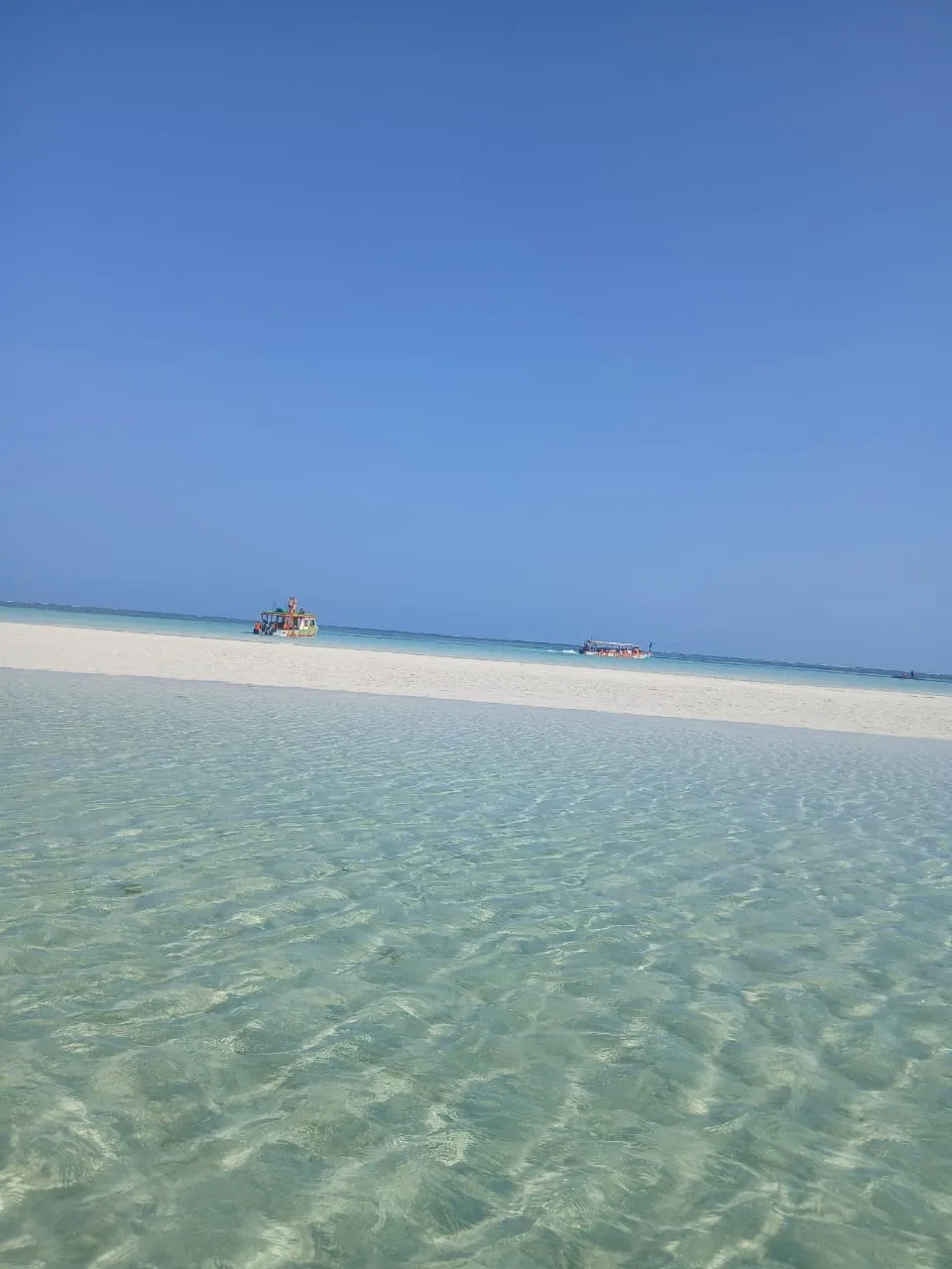 Lingua di sabbia e mare cristallino durante il Safari Blue